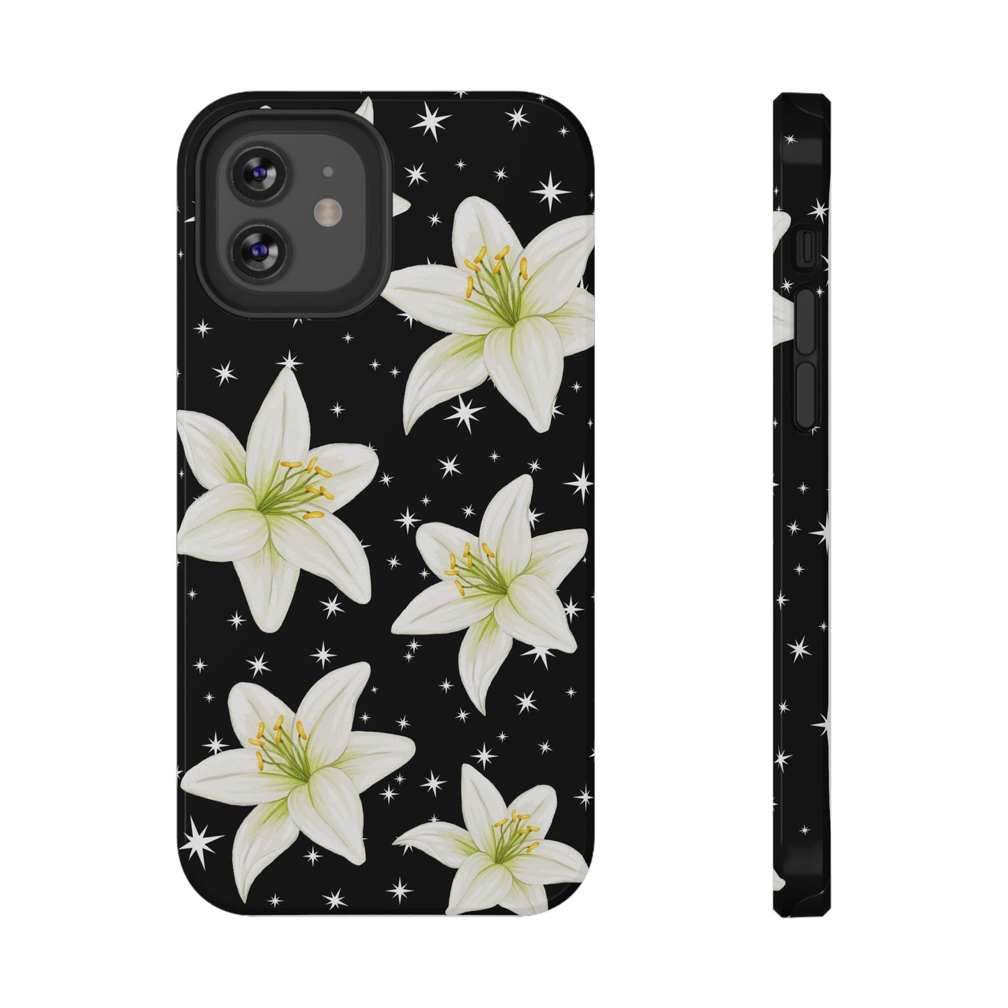 Tiger Lilies & Stars iPhone Case