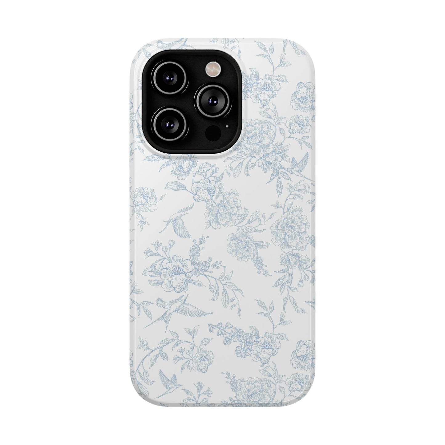 French Blue Toile iPhone Case