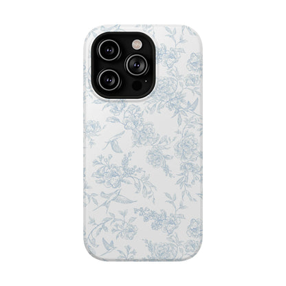 French Blue Toile iPhone Case