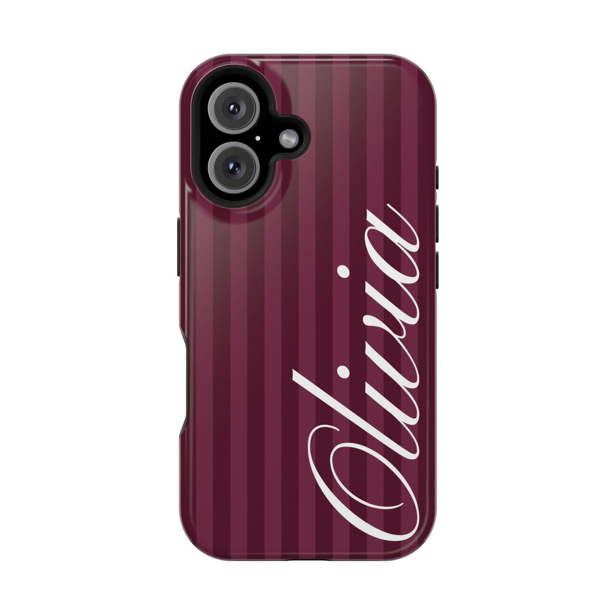 Custom Plum Stripes iPhone Case