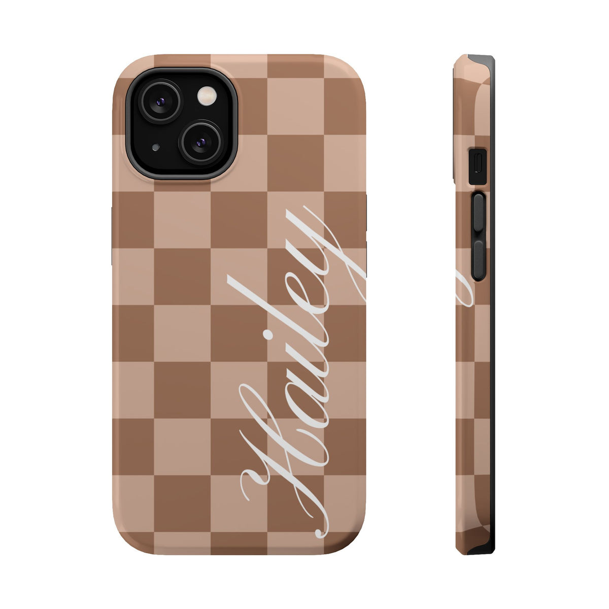 Custom Toffee Checkered iPhone Case