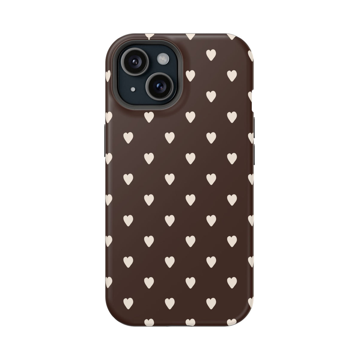 Mocha Hearts iPhone Case