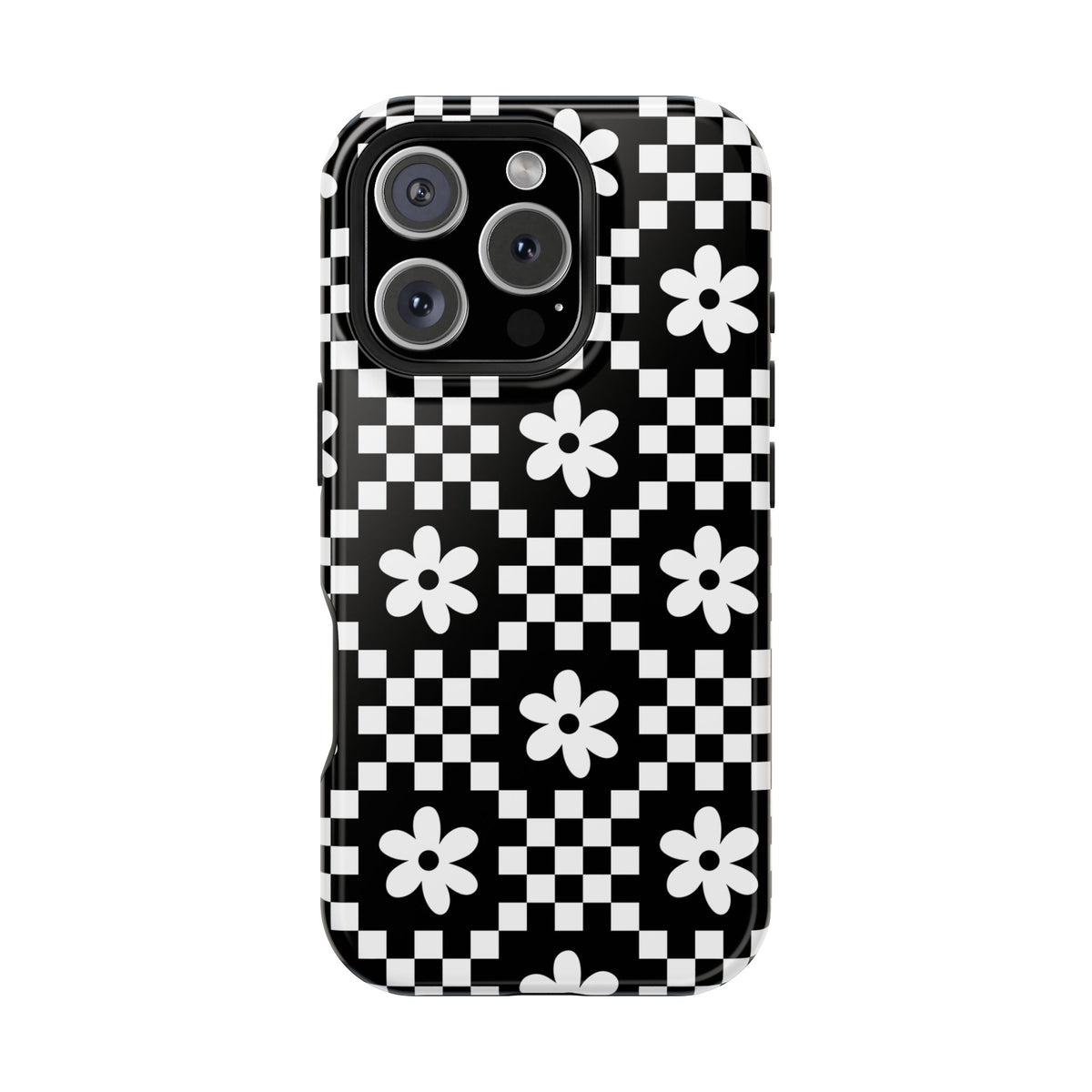 Checkerboard Daisy iPhone Case from Stella Cases