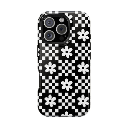 Checkerboard Daisy iPhone Case from Stella Cases