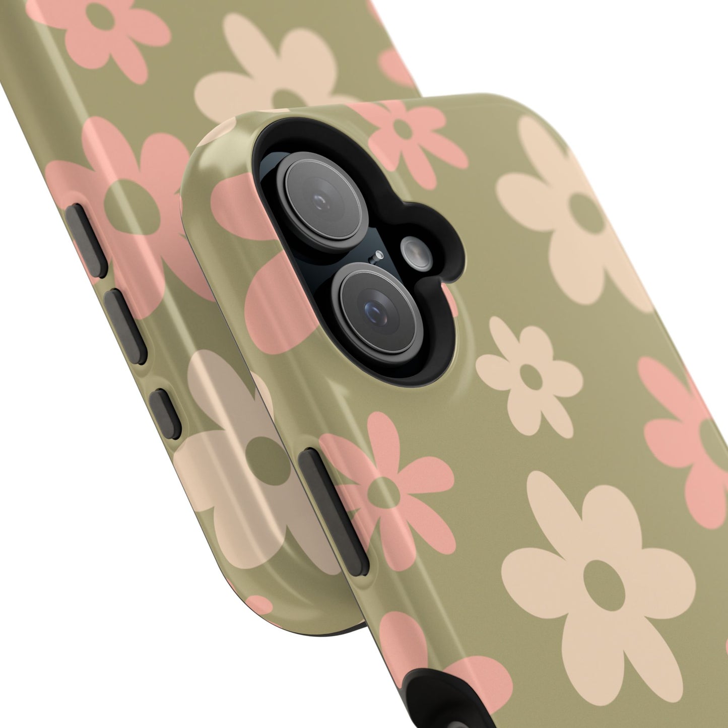 Green Flower Power iPhone Case