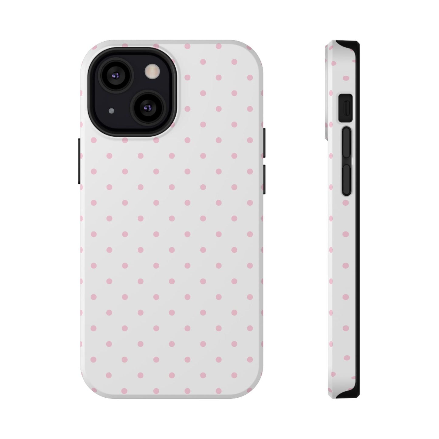 Pink Clouds Mini Dots iPhone Case