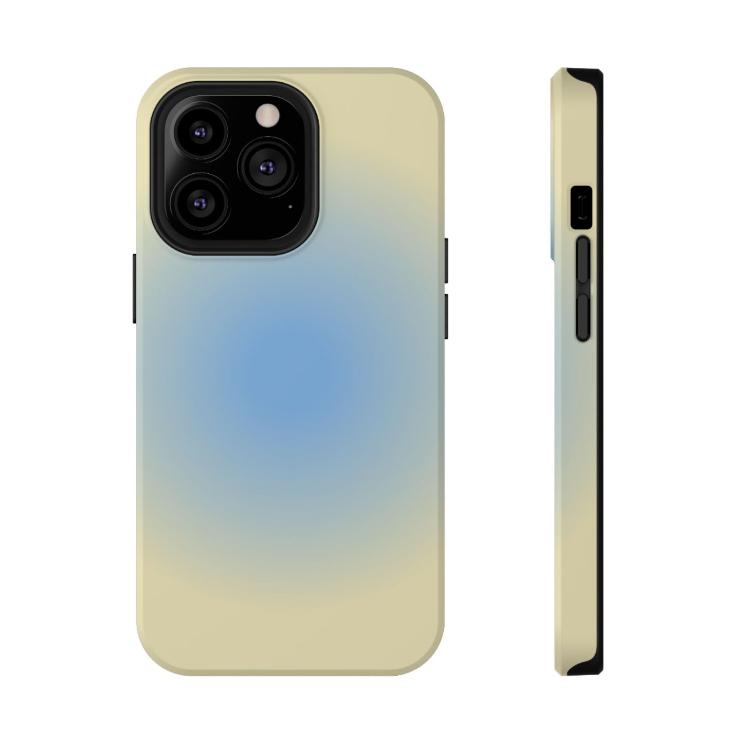 Blue & Yellow Aura iPhone Case