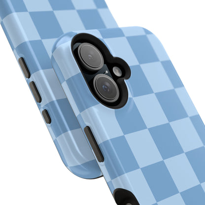 Blue Candy Checkered iPhone Case
