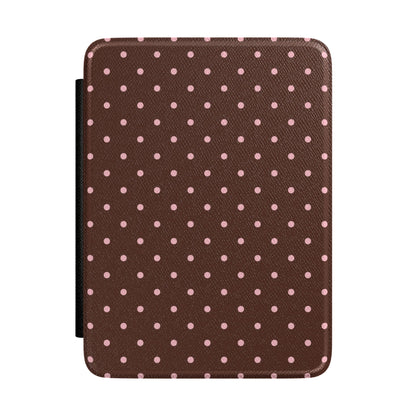 Pink Latte Mini Dots Kindle Case