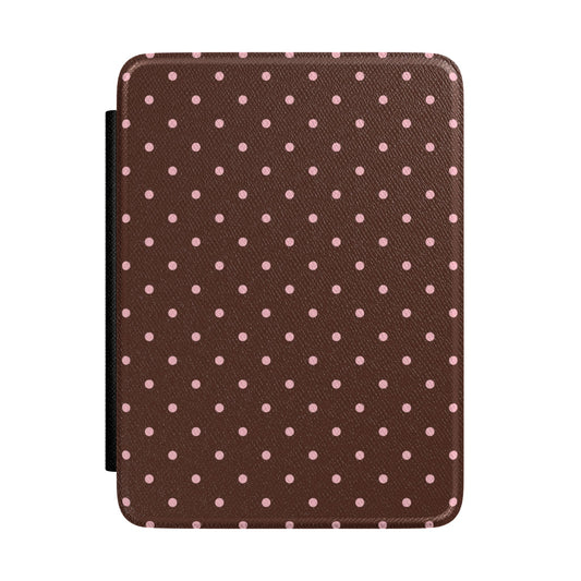 Pink Latte Mini Dots Kindle Case
