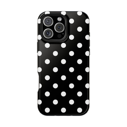 White Polka Dots iPhone Case