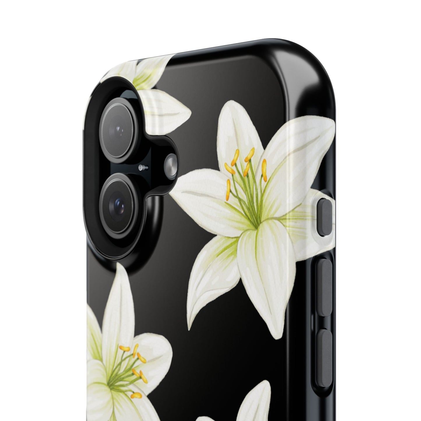 Black Tiger Lily iPhone Case
