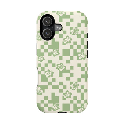 Green Hibiscus iPhone Case