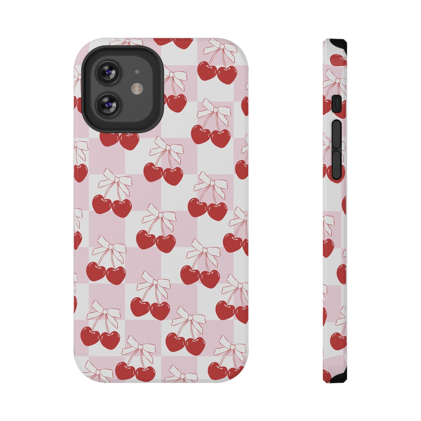 Cherry Bows Coquette iPhone Case