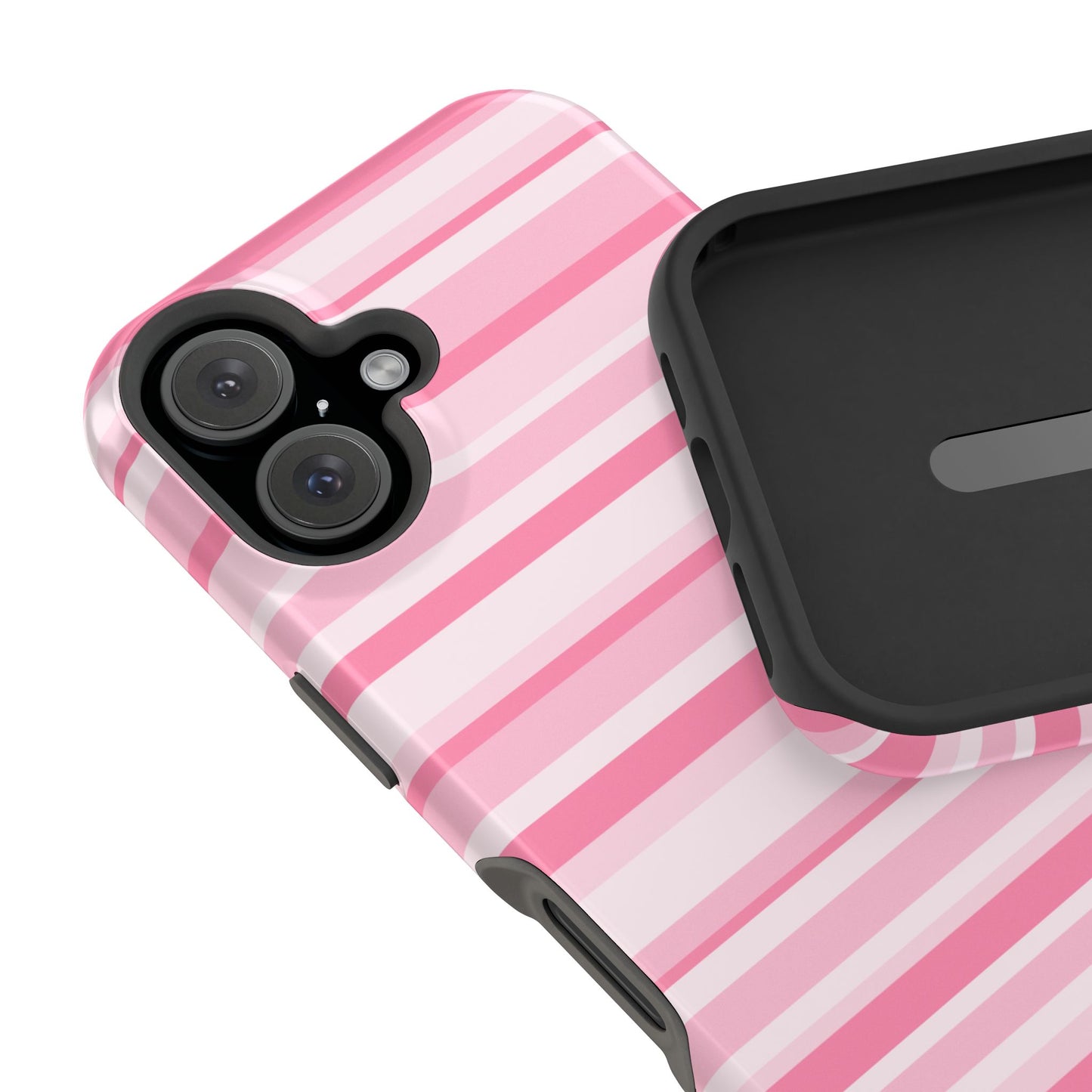 Pink Candy Stripes iPhone Case