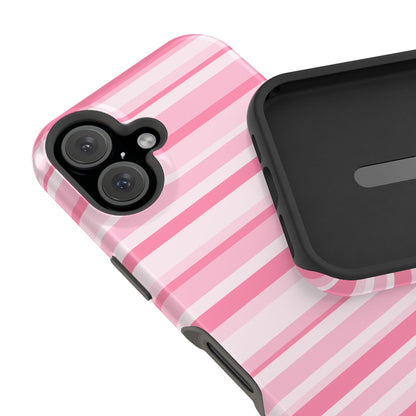 Pink Candy Stripes iPhone Case