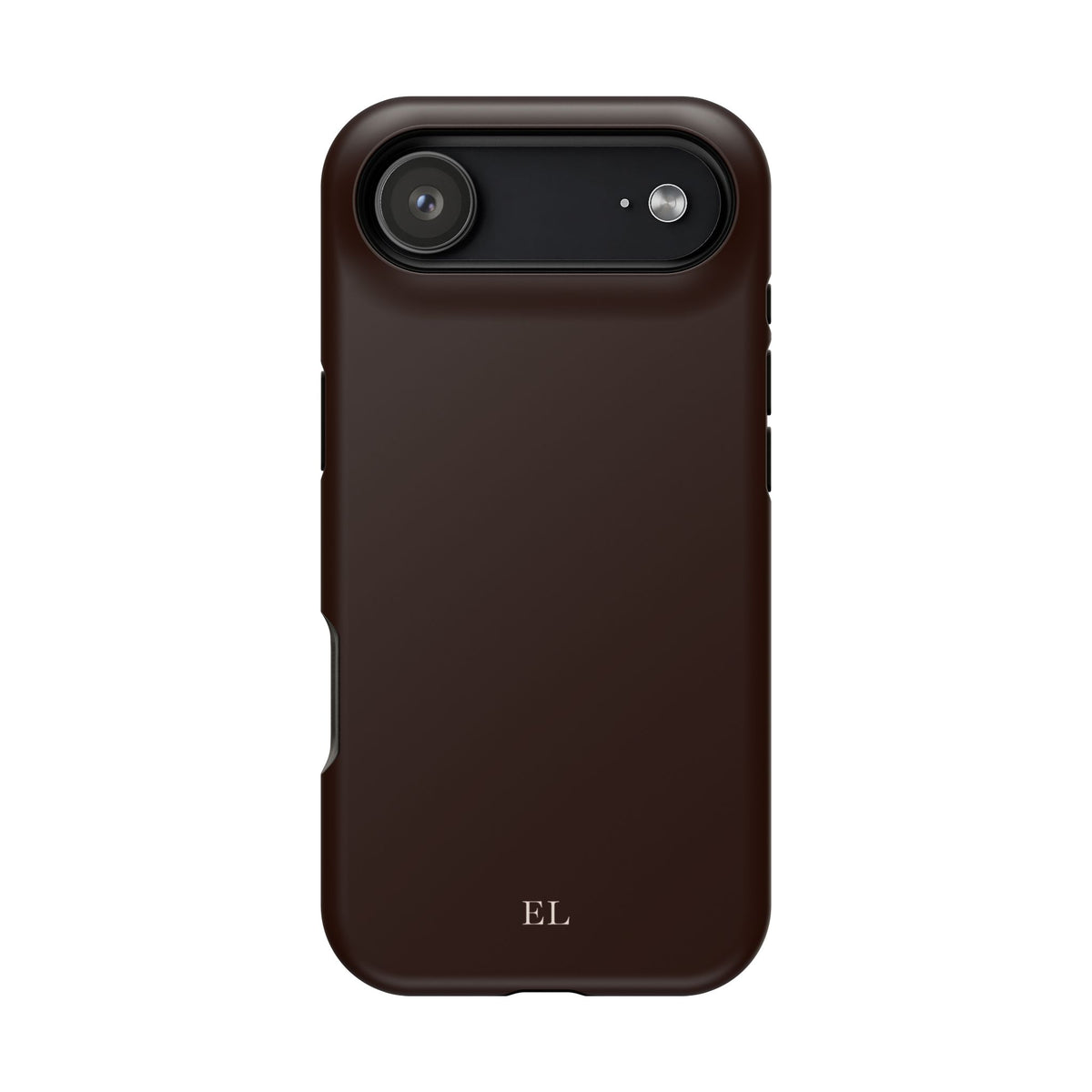 Custom Initials Mocha iPhone Case