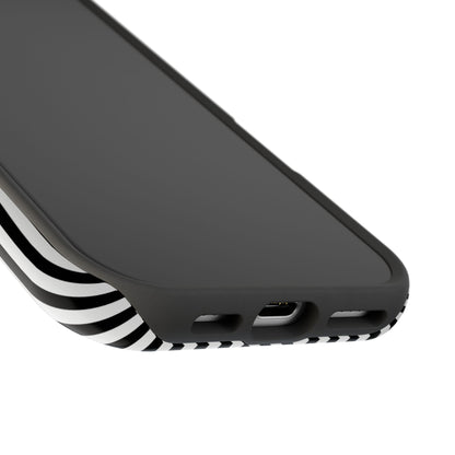 Black Pinstripes iPhone Case