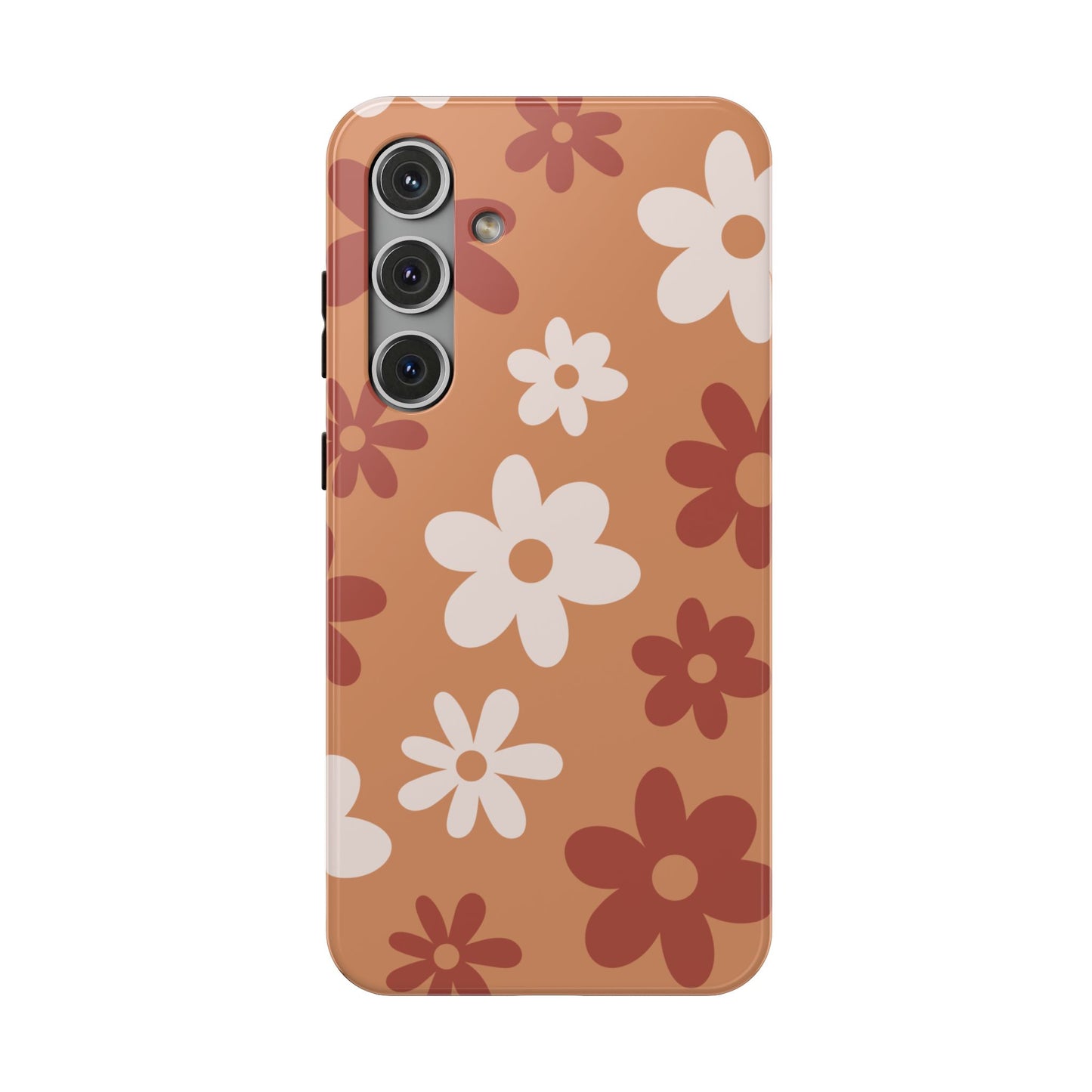 Brown Flower Power Samsung Case