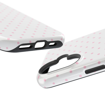 Pink Clouds Mini Dots iPhone Case