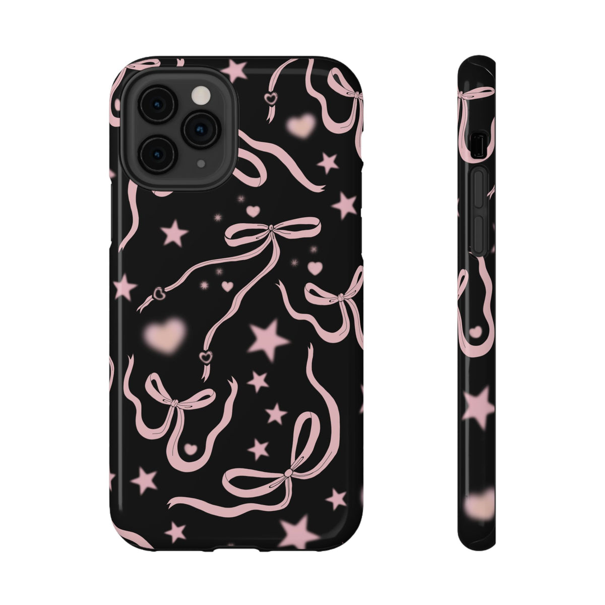 Black Cosmic Bows iPhone Case from Stella Cases