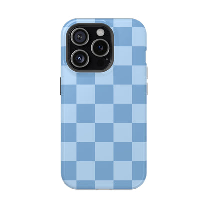 Blue Candy Checkered iPhone Case