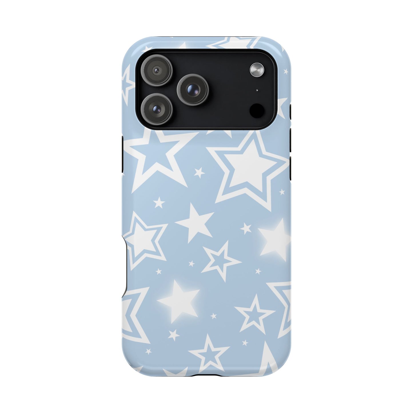 Blue Y2K Stars iPhone Case