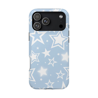 Blue Y2K Stars iPhone Case
