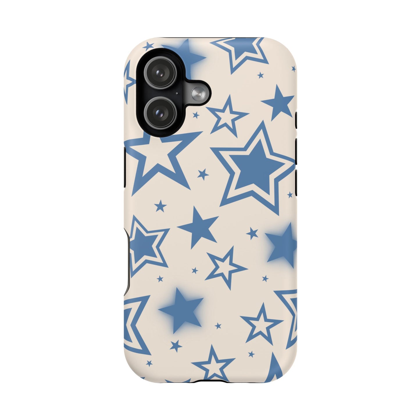 Beige & Blue Stardust iPhone Case