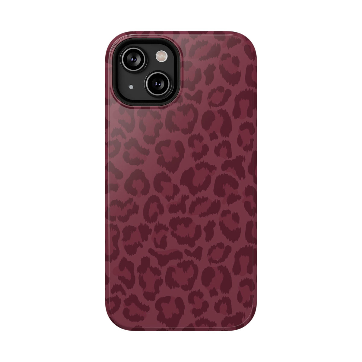 Burgundy Leopard iPhone Case