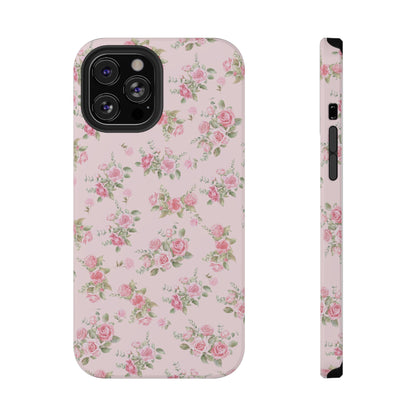 Pink Vintage Roses iPhone Case
