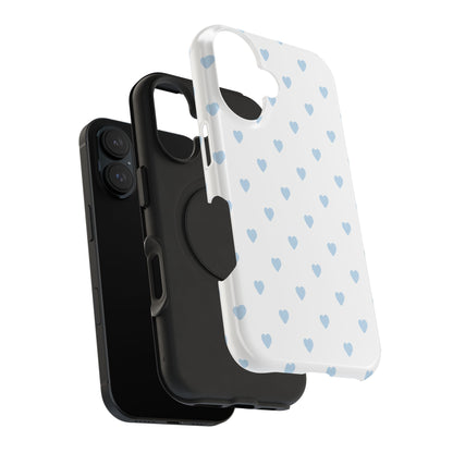 Blue Little Hearts iPhone Case