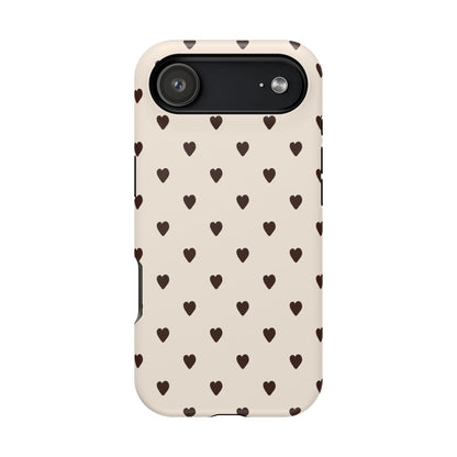 Cocoa Hearts iPhone Case