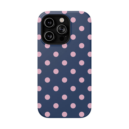 Periwinkle Polka Dots iPhone Case