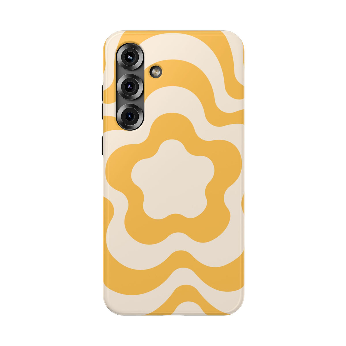 Yellow Retro Flower Samsung Case
