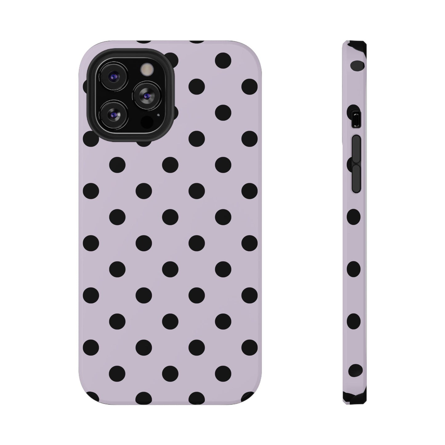 Lilac Polka Dots iPhone Case