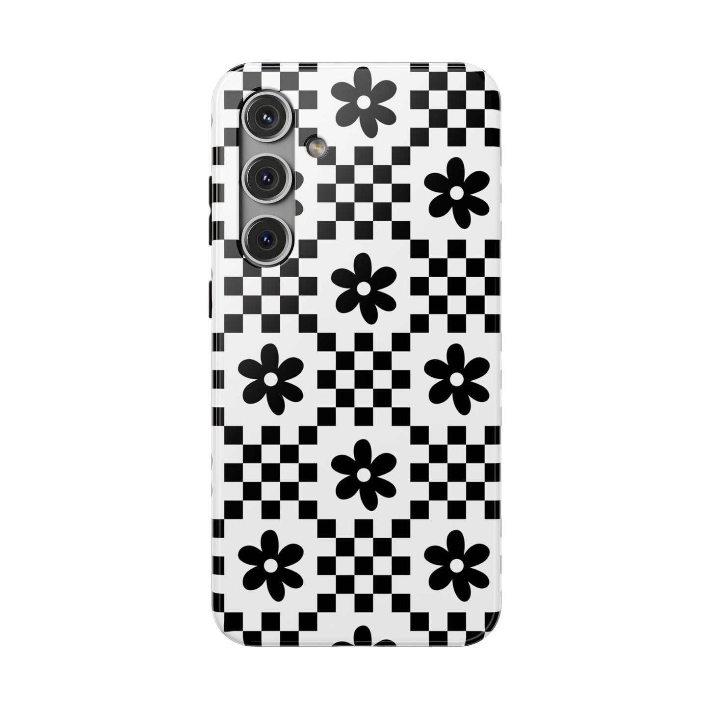 Monochrome Daisy Samsung Case