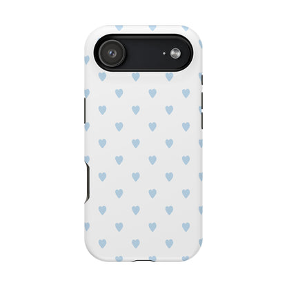 Blue Little Hearts iPhone Case