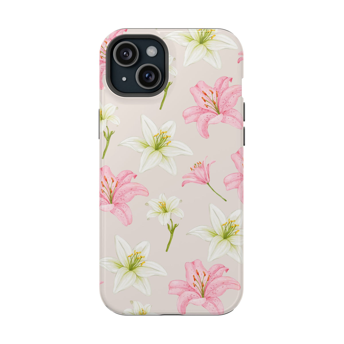 Beige Tiger Lily iPhone Case from Stella Cases