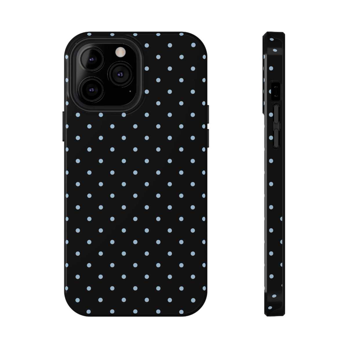 Blue Velvet Mini Dots iPhone Case