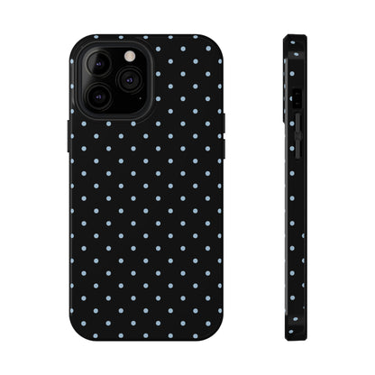 Blue Velvet Mini Dots iPhone Case