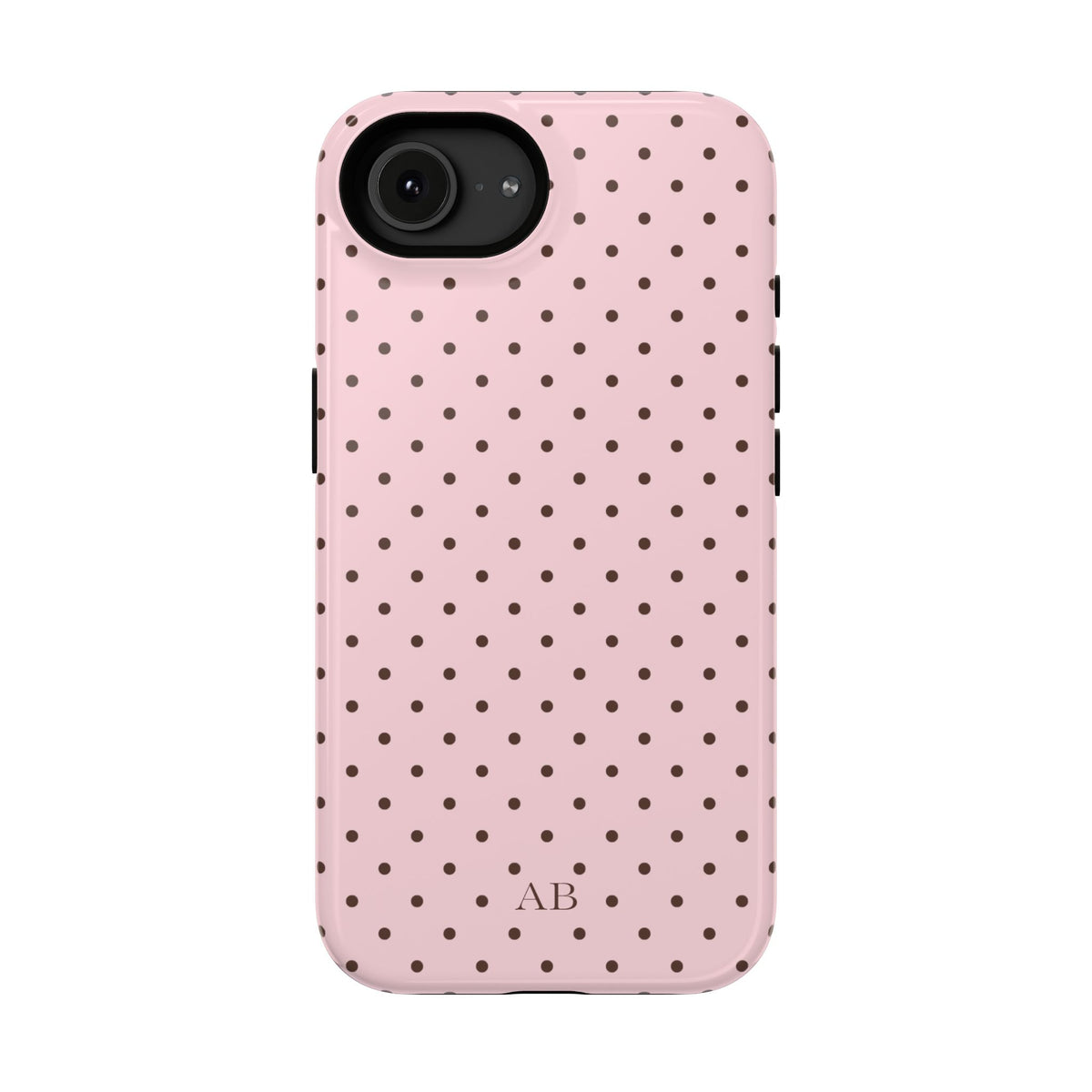 Custom Strawberry Mocha Mini Dots iPhone Case