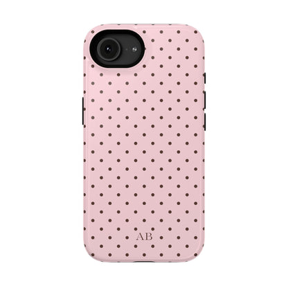 Custom Strawberry Mocha Mini Dots iPhone Case