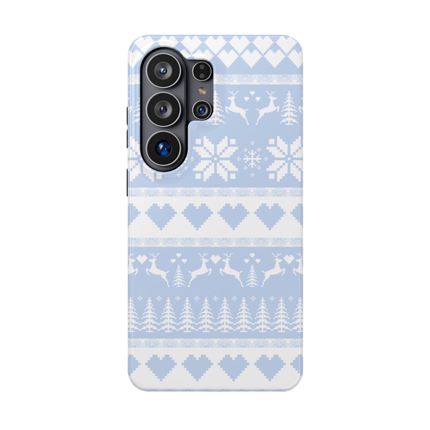 Blue Christmas Sweater Samsung Case
