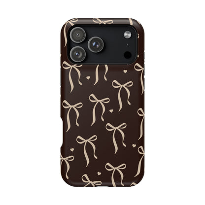 Chocolate Bows iPhone Case