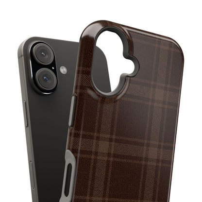 Cocoa Plaid iPhone Case