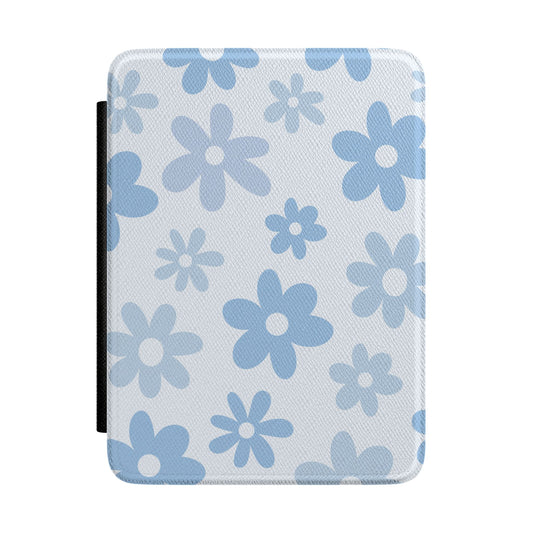 Blue Flower Power Kindle Case