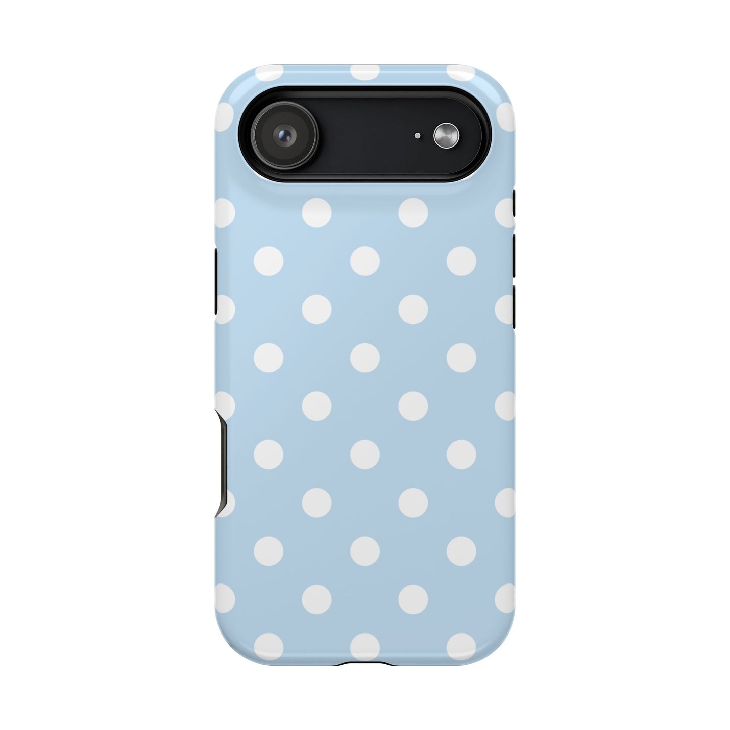 Blue Candy Polka Dots iPhone Case