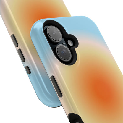 Orange & Blue Aura iPhone Case