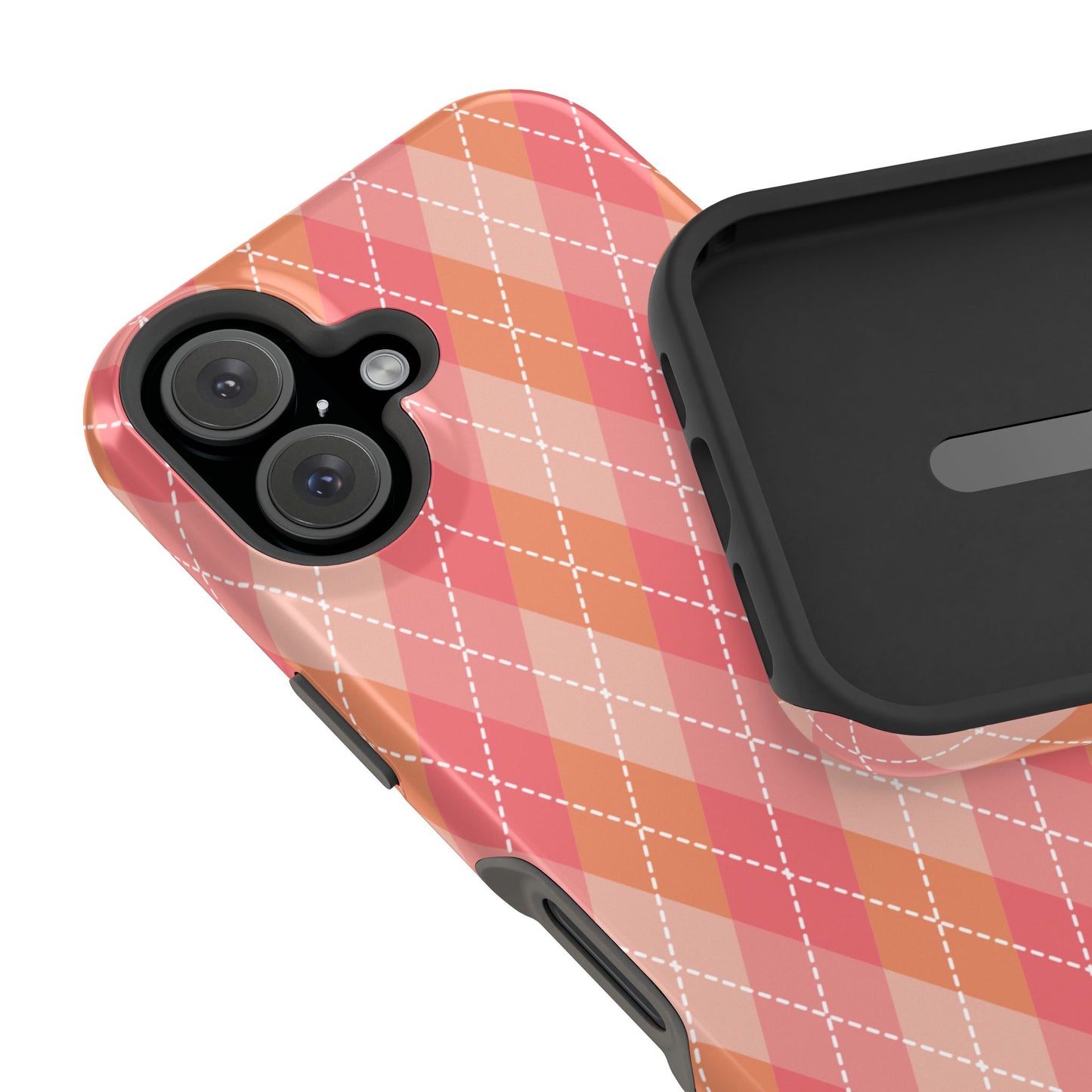 Pink Argyle iPhone Case